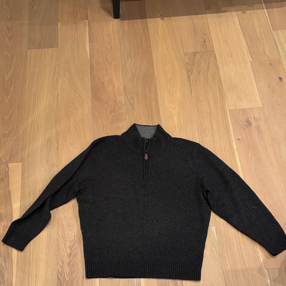 Jos. A. Bank Charcoal Zip-Up Sweater